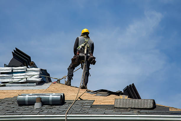 Professional Roofing technician working in Russellville, IN